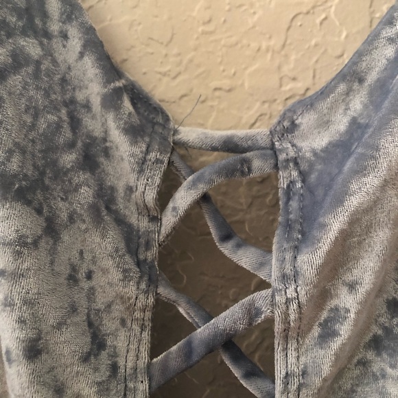 💋 Super Sexy Baby Blue Suede Body Suit (Charolette Russe) - Picture 15 of 15